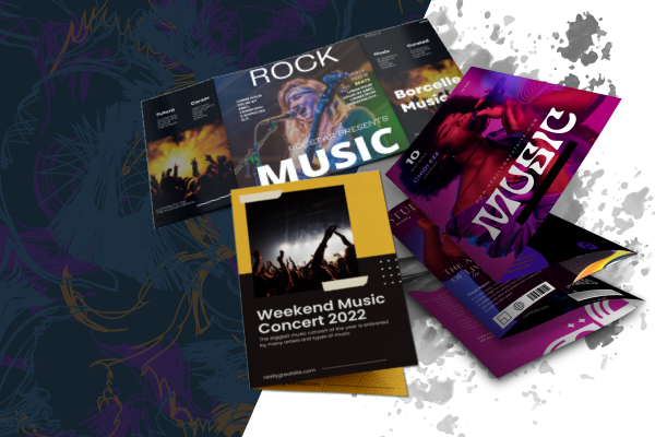 music event brochures
